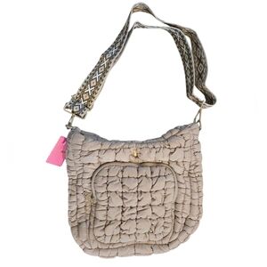 Simply Southern Quilted Shoulder Bag in Taupe